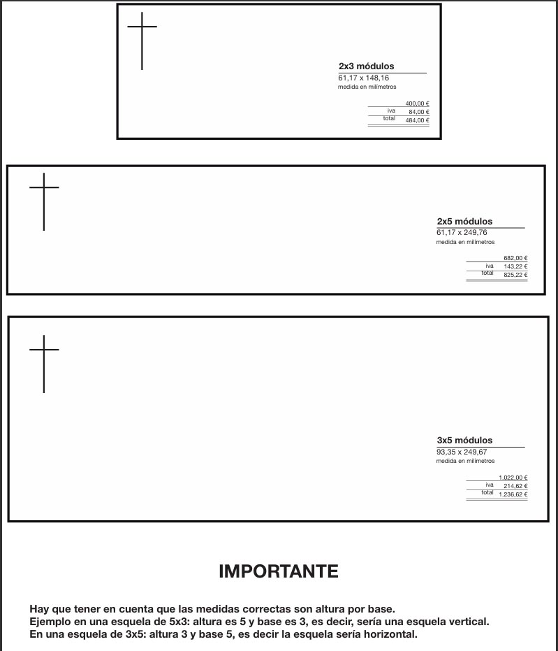 Tarifas de esquelas Diario Córdoba 2025 (3)